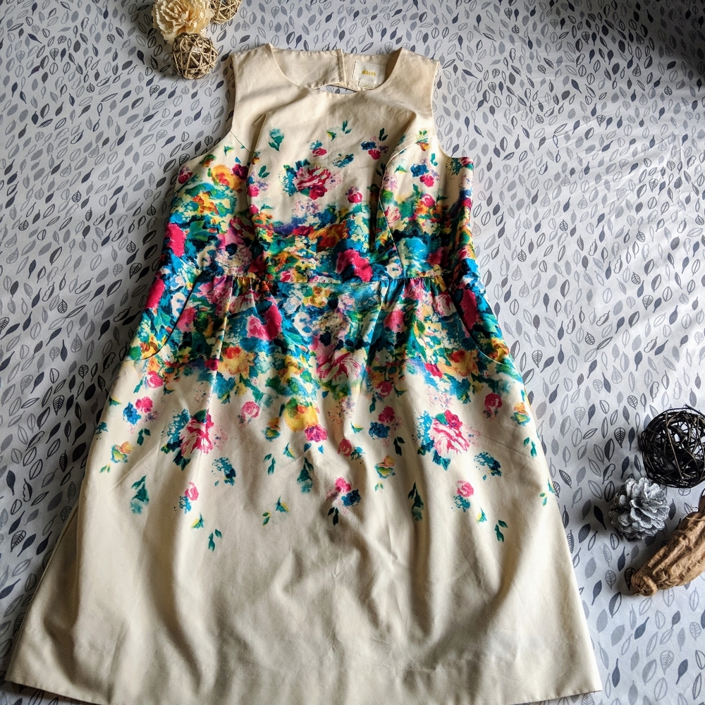 Anthropologie Maeve Tea Garden Dress 12P